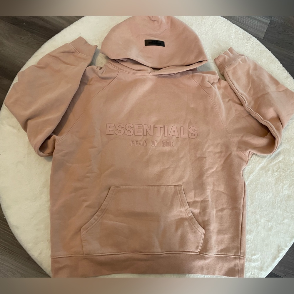Fear of God Essentials pink Hoodie